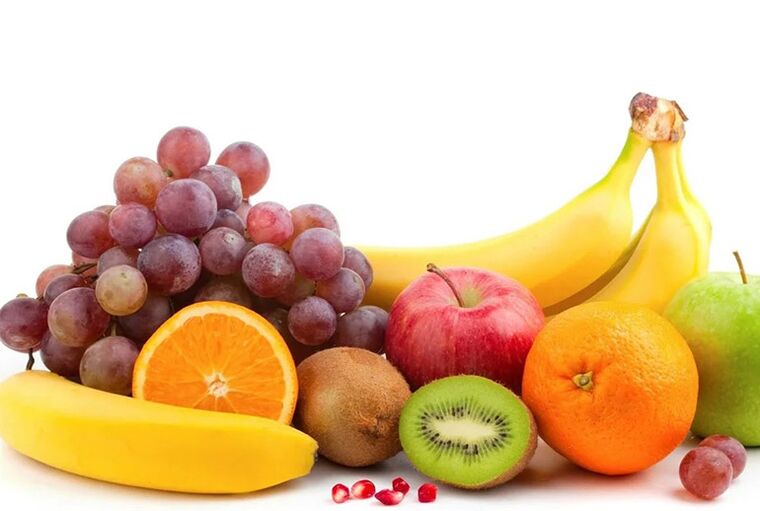 Čerstvé ovoce, které tvoří základ jídelníčku při vzplanutí dny