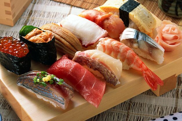 sushi pro japonskou dietu